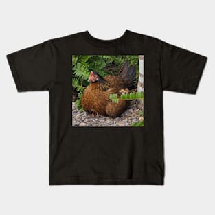 Rooster with her Chicks Kids T-Shirt